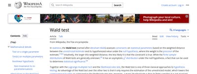 Wald test - Wikipedia